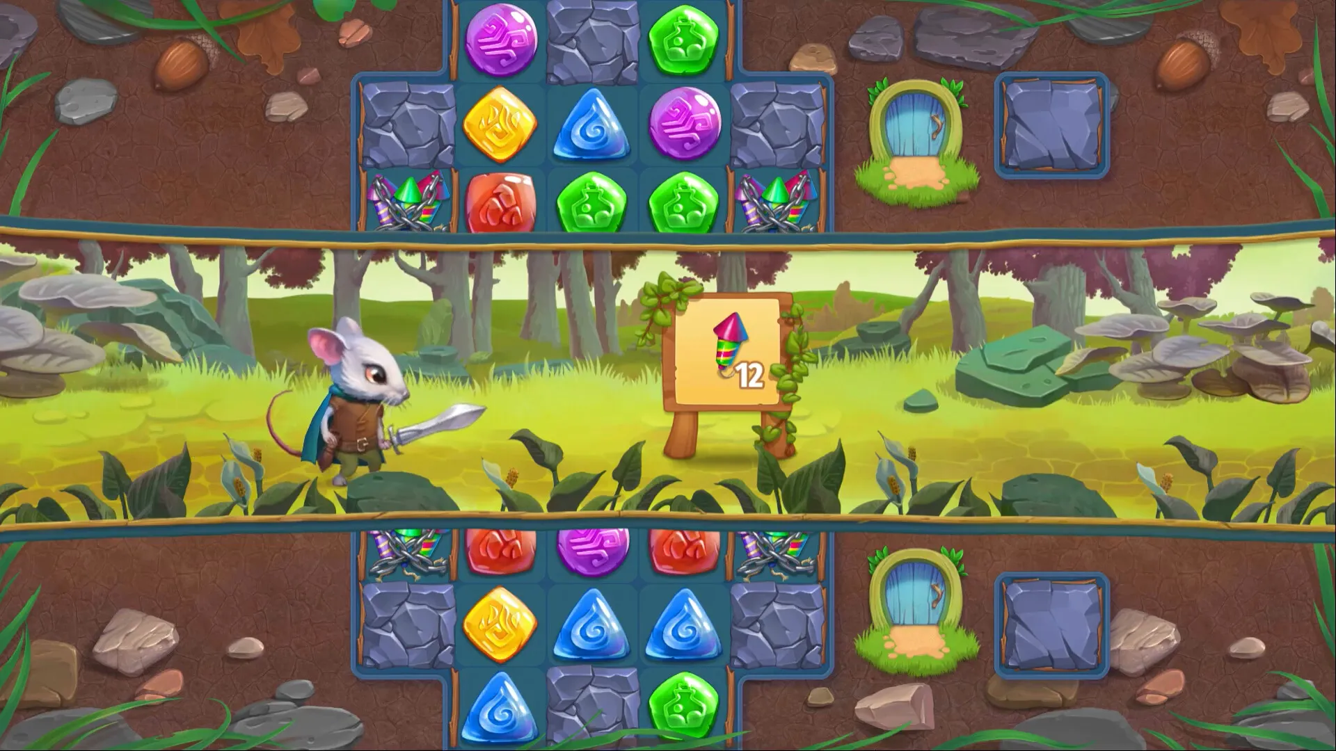 Strongblade - Puzzle Quest and Match-3 Adventure: скриншот 2