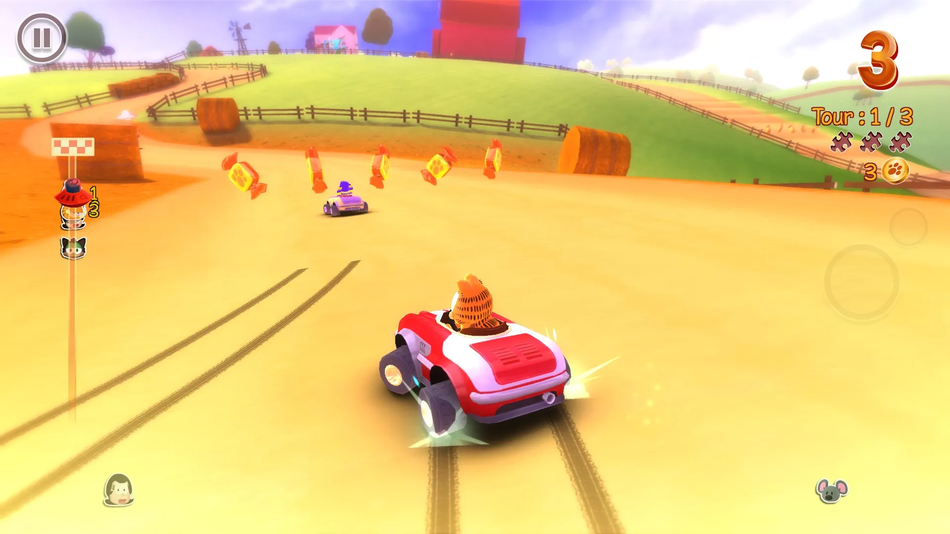 Garfield Kart: скриншот 3
