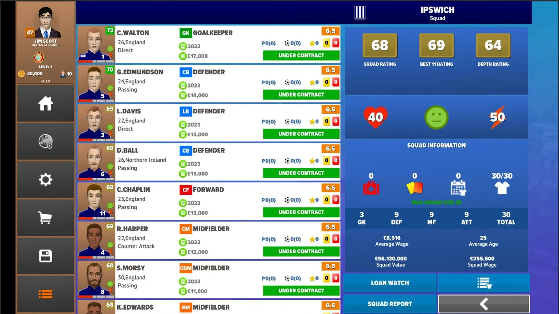 Football Club Management 2023: скриншот 6