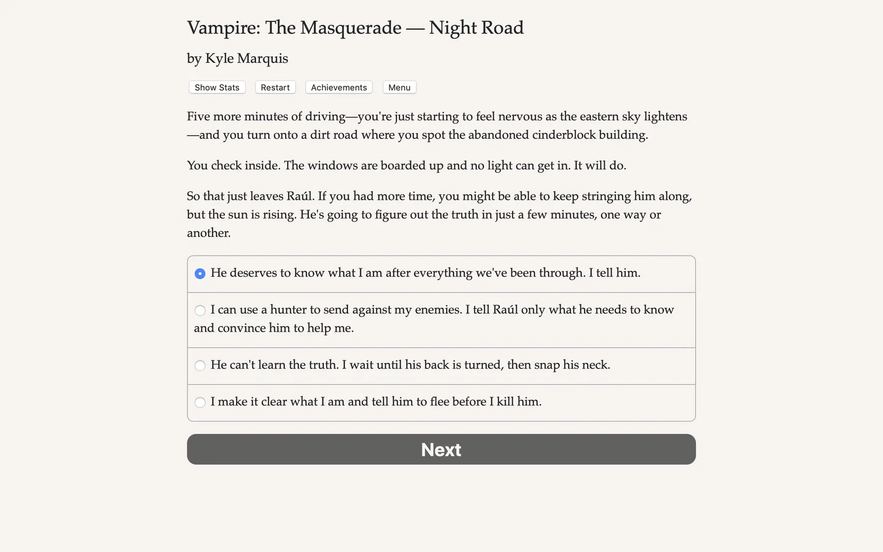 Vampire: The Masquerade — Night Road: скриншот 2