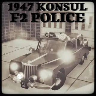 1947 Konsul F2 Metropolitan Police