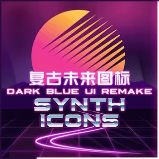 ! Dark Blue UI - Synth Icons