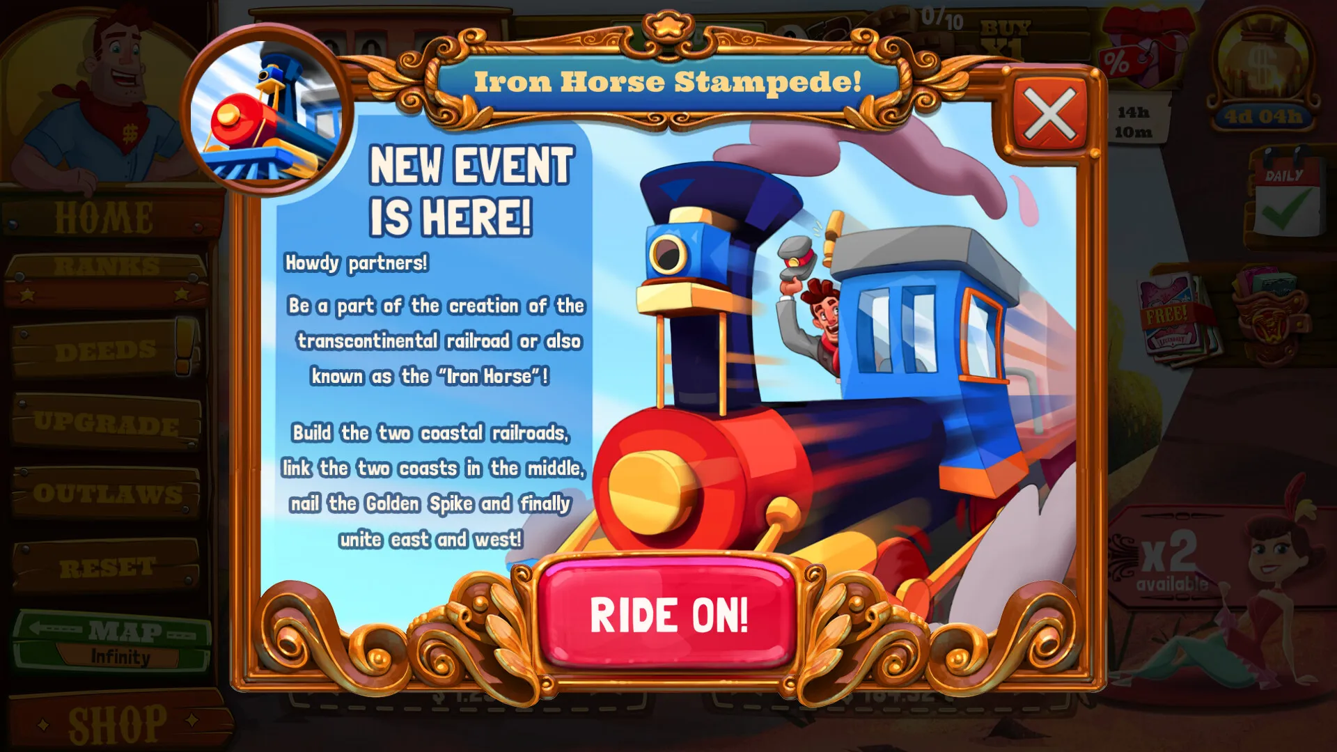 Wild West Saga: Idle Tycoon Clicker: скриншот 7