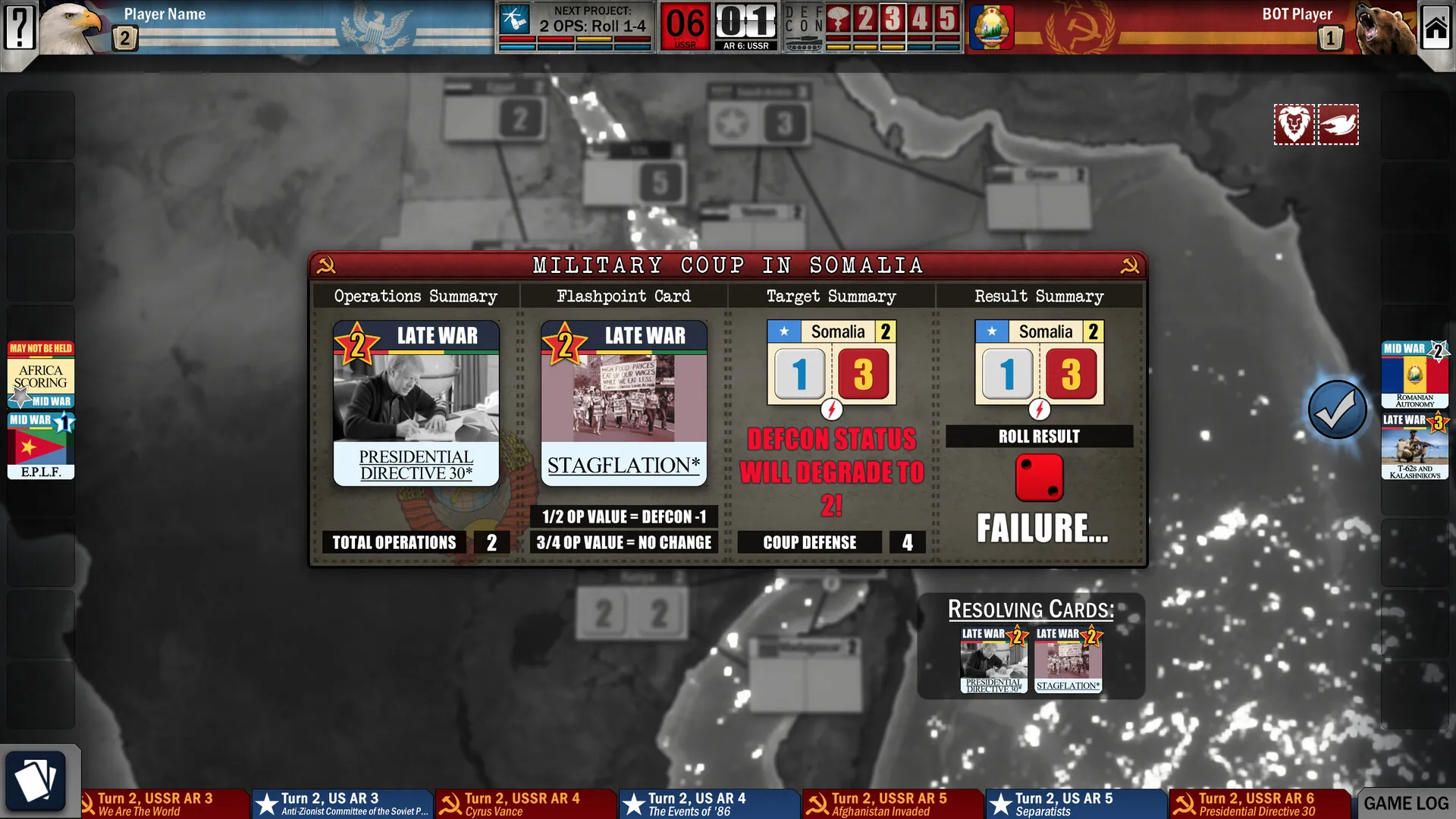Twilight Struggle: Red Sea: скриншот 2