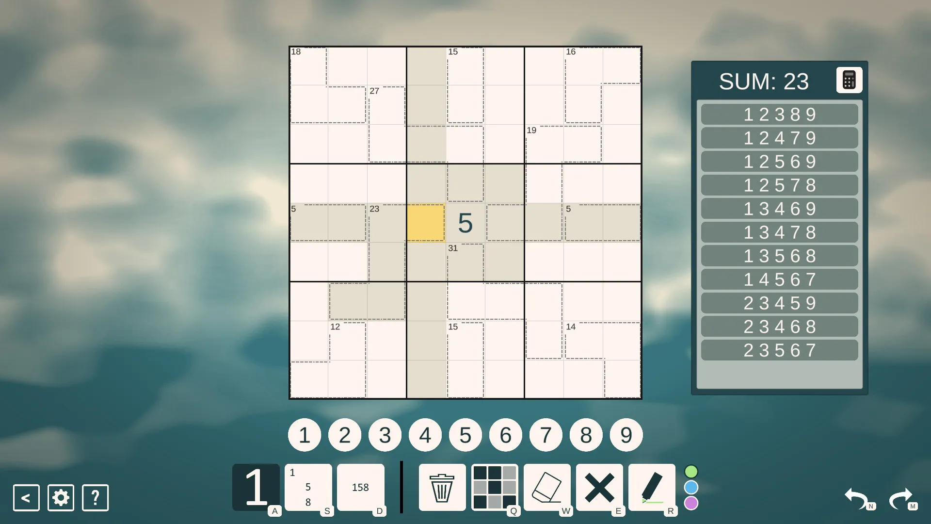 Killer Sudoku: скриншот 1