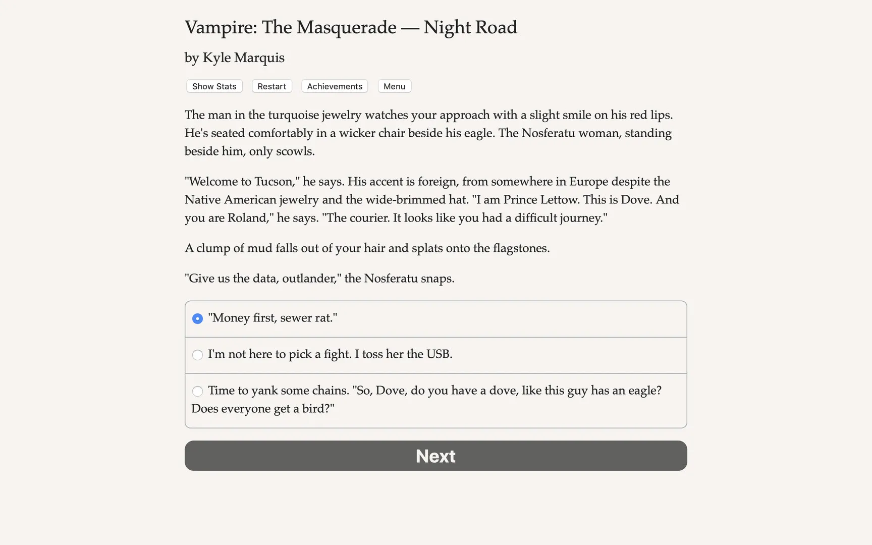 Vampire: The Masquerade — Night Road: скриншот 1