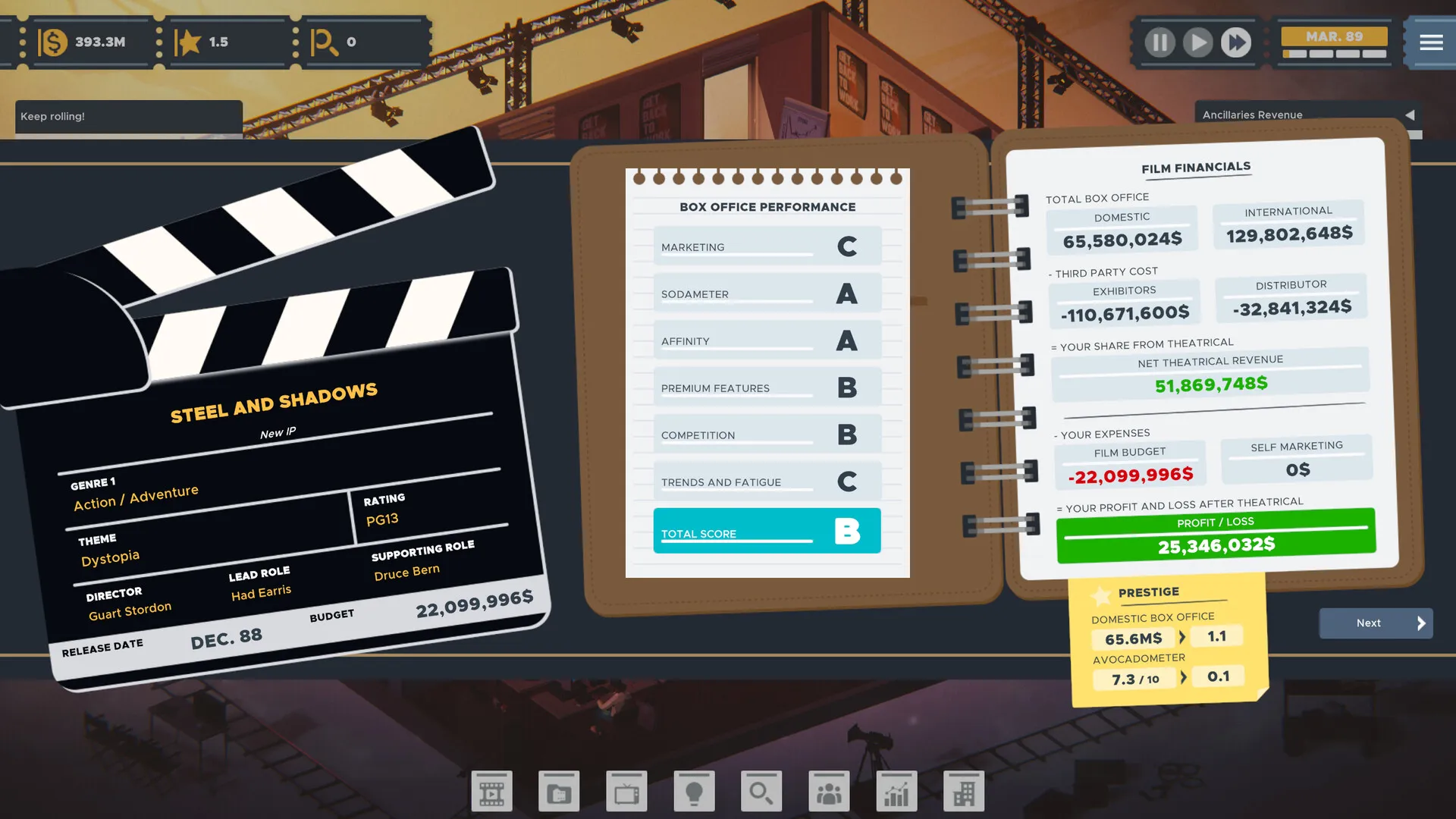 The Executive - Movie Industry Tycoon: скриншот 3