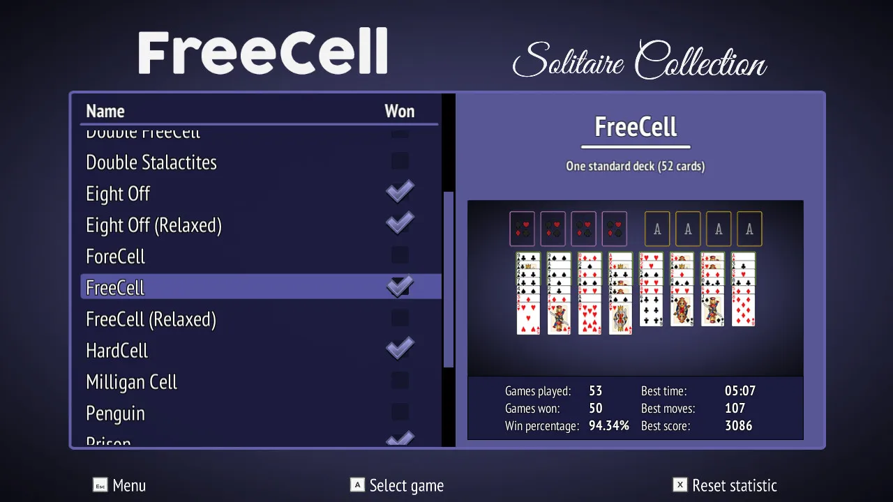 FreeCell Solitaire Collection: скриншот 1