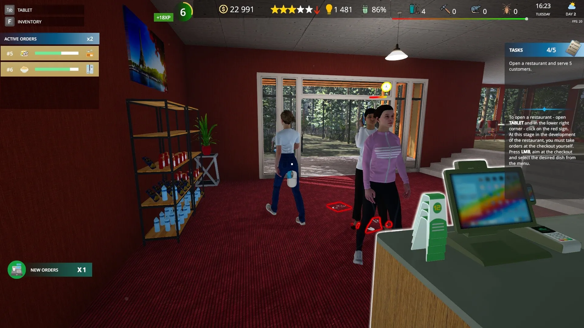 Cafe Owner Simulator: скриншот 6