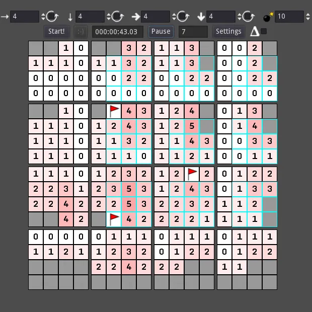 4D Minesweeper: скриншот 1