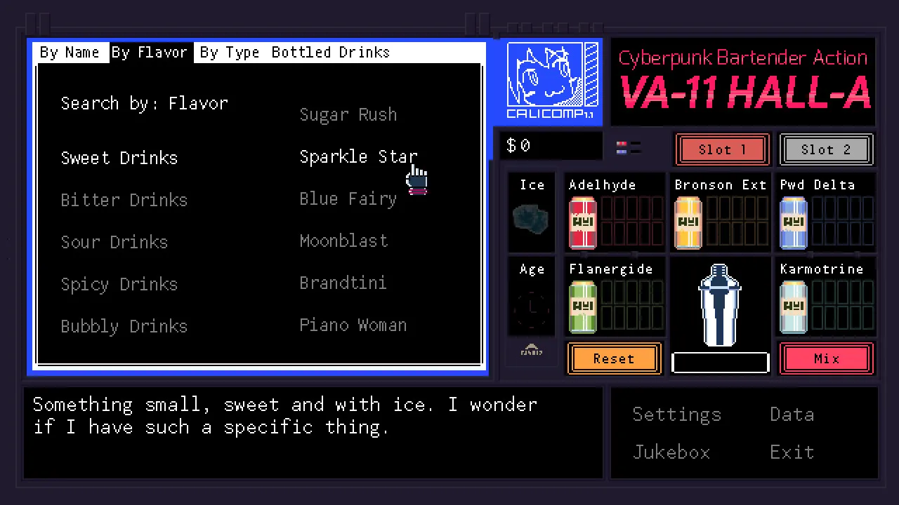 VA-11 Hall-A: Cyberpunk Bartender Action: скриншот 4