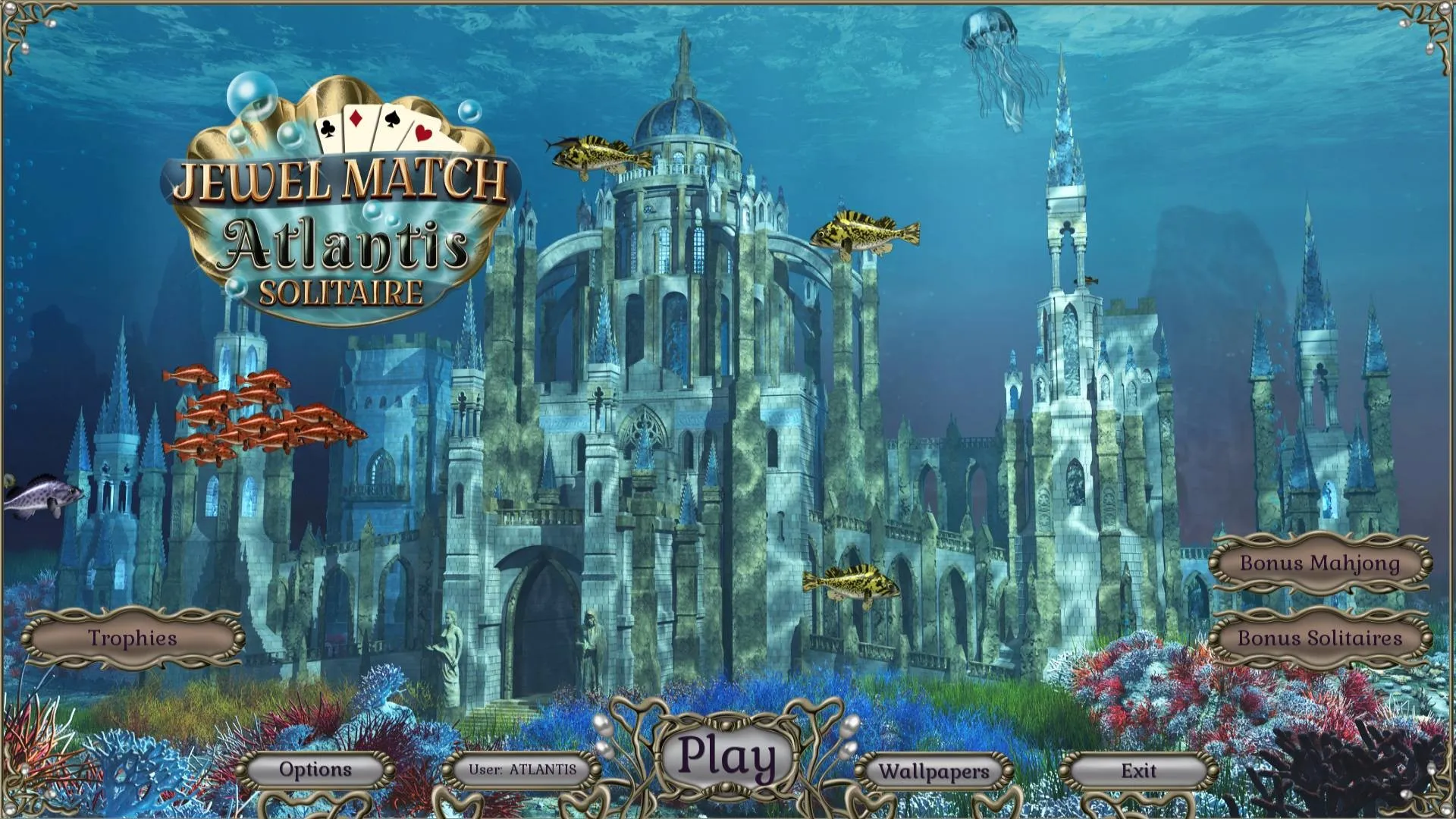 Jewel Match Atlantis Solitaire - Collector's Edition: скриншот 1