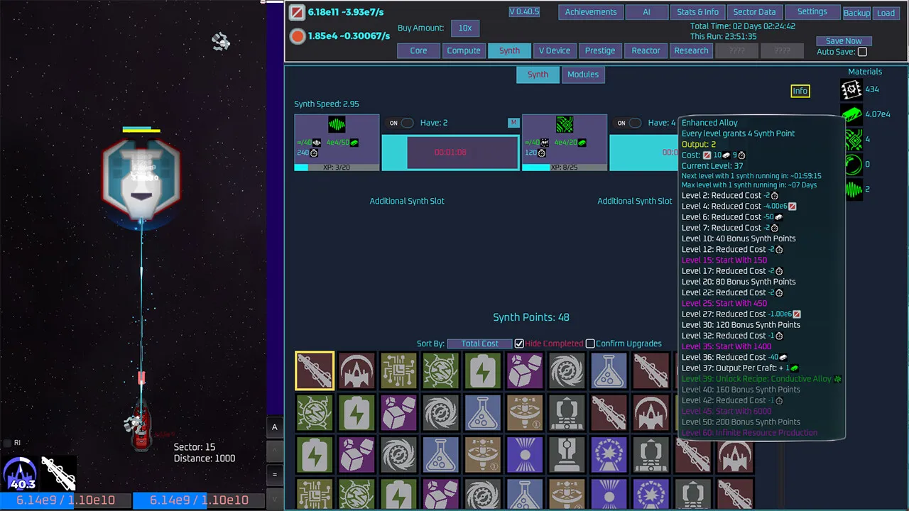 Unnamed Space Idle: скриншот 2
