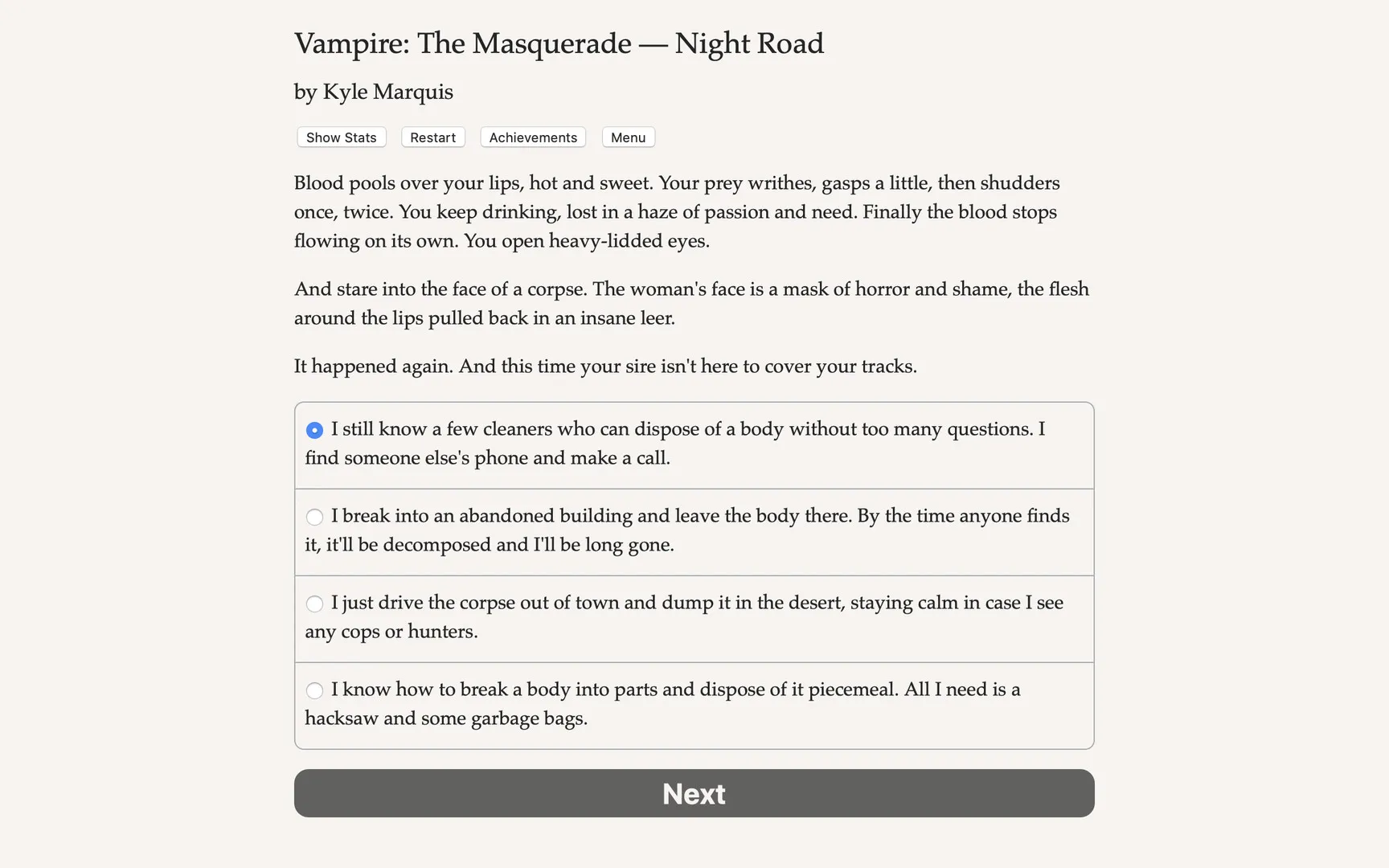 Vampire: The Masquerade — Night Road: скриншот 5