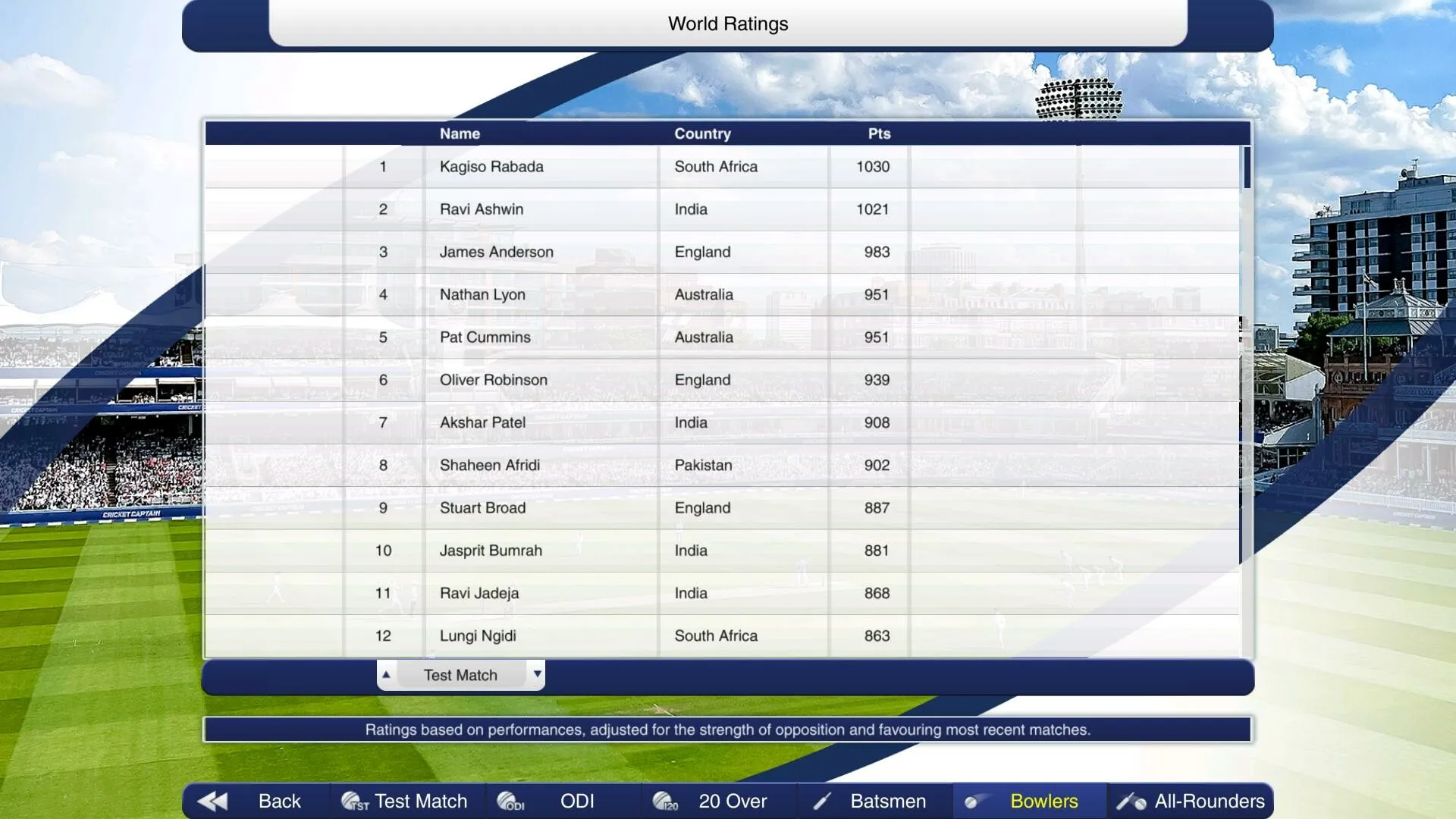 Cricket Captain 2023: скриншот 6