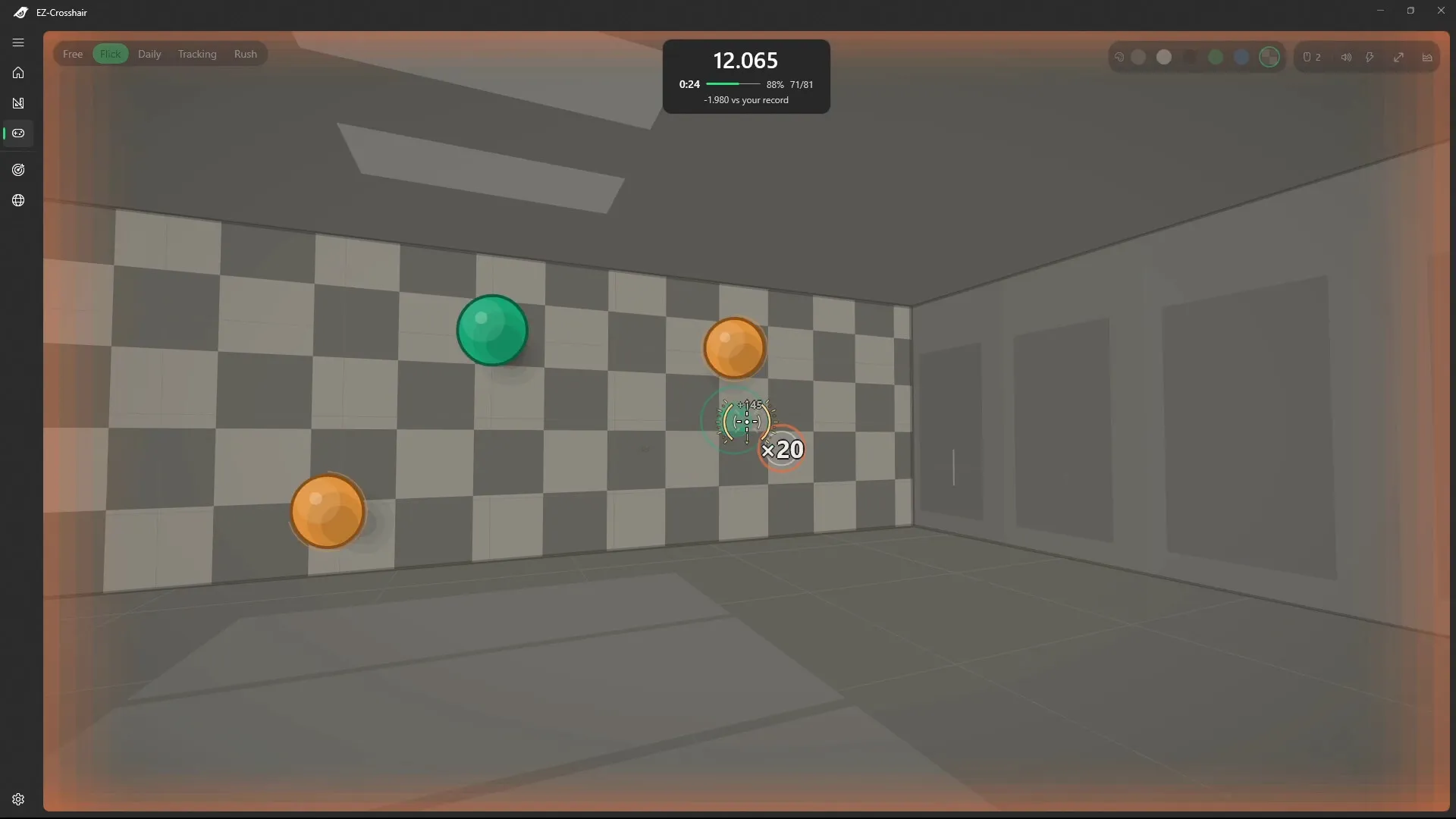 EZ-Crosshair — Кастомный прицел поверх игры и аим-тренажер: скриншот 1
