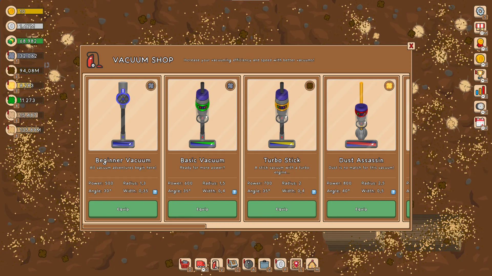 Vacuum Warrior - Idle Game: скриншот 5