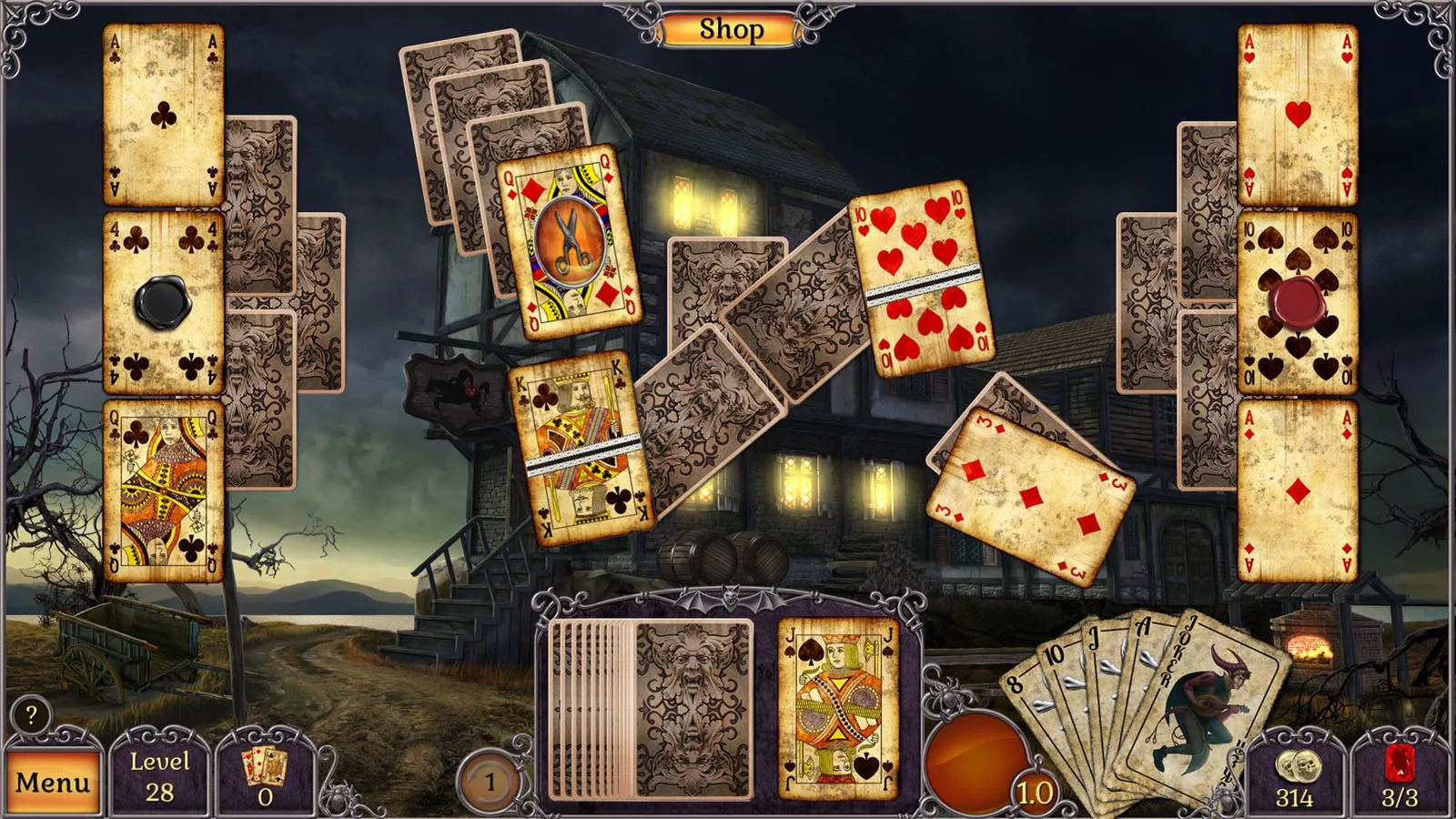 Jewel Match Twilight Solitaire: скриншот 2