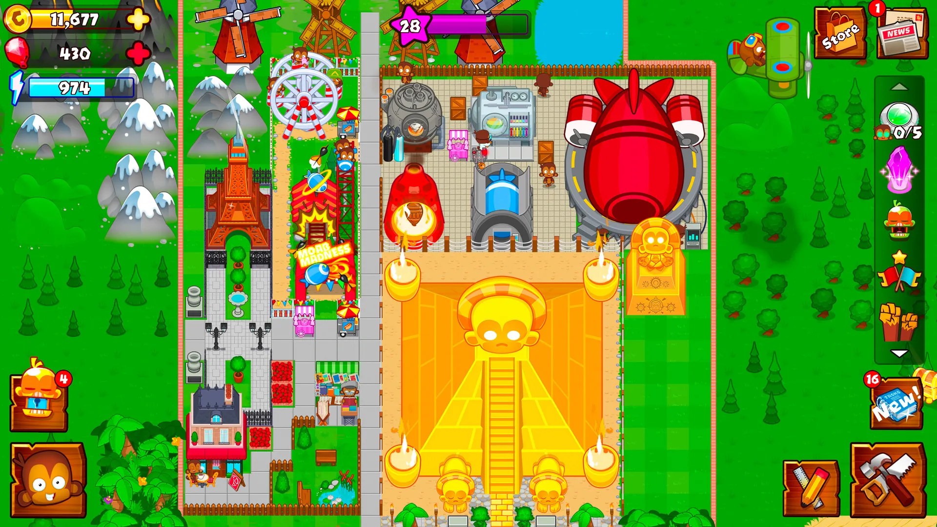 Bloons Monkey City: скриншот 4