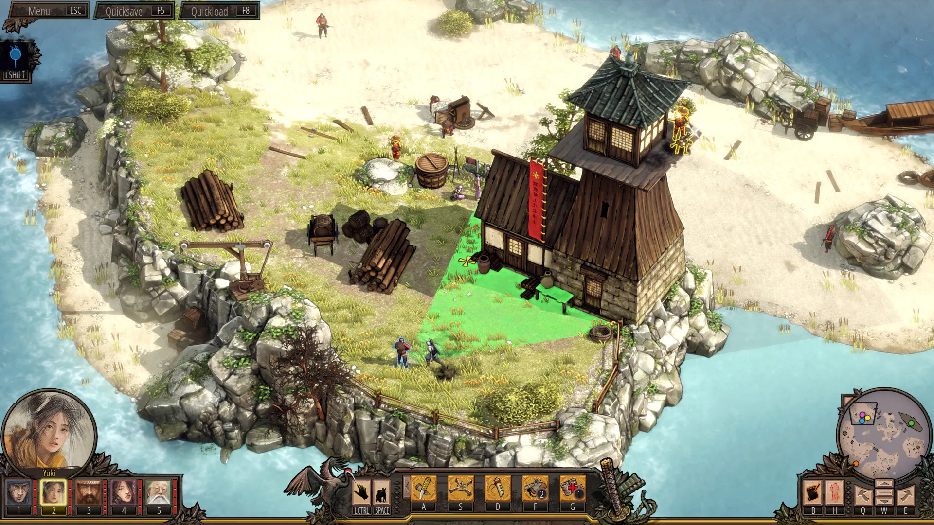 Shadow Tactics: Aiko's Choice: скриншот 2