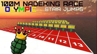 NadeKing 100m obstacle race x stair jumps