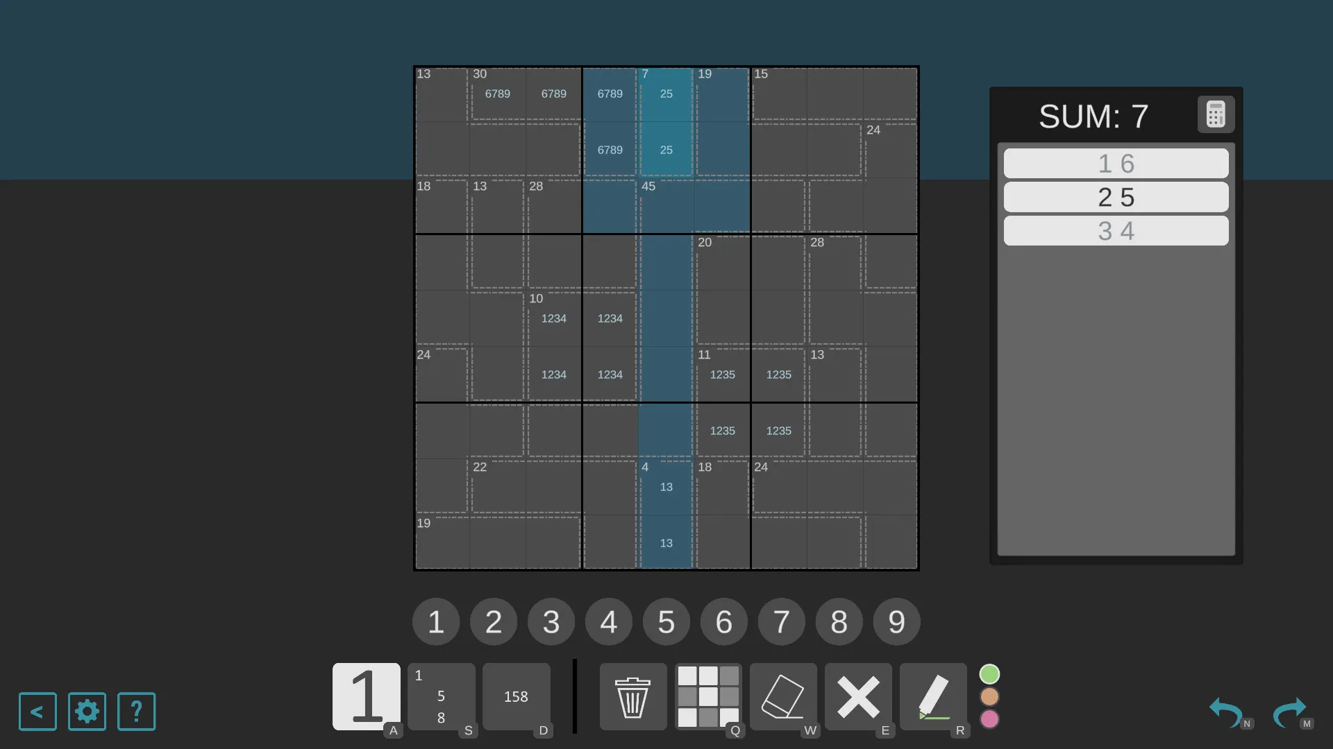 Killer Sudoku: скриншот 4