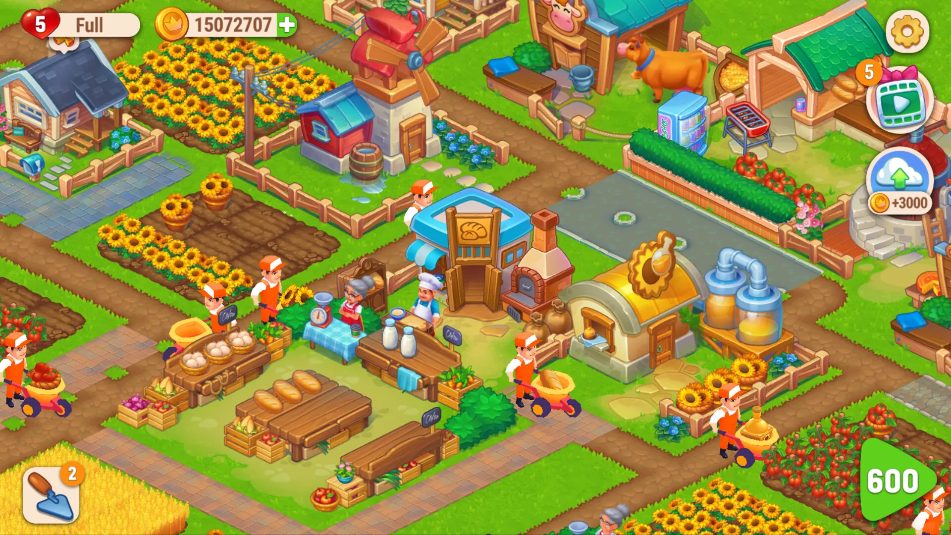 Farming Fever - Pizza and Burger Cooking game: скриншот 2