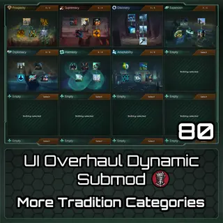 UI Overhaul Dynamic - More Tradition Categories (80)