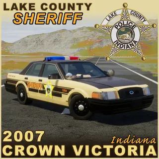 2007 Lake County Sheriff Ford Crown Victoria P71 - (Fedsig Arjent Custom Lightbar Design)