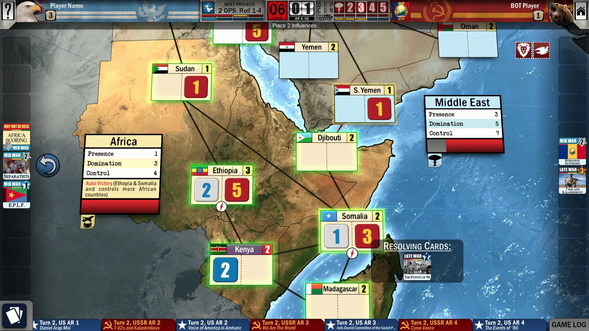 Twilight Struggle: Red Sea: скриншот 7