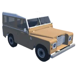 Land Rover Series III with realistic engine