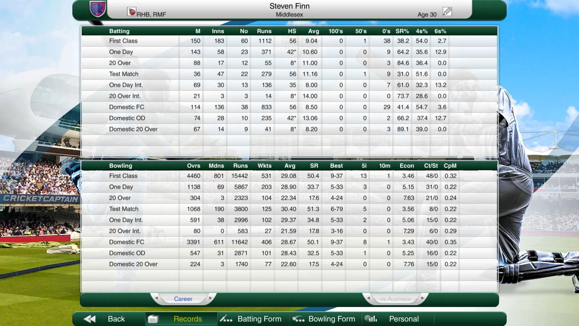 Cricket Captain 2019: скриншот 2