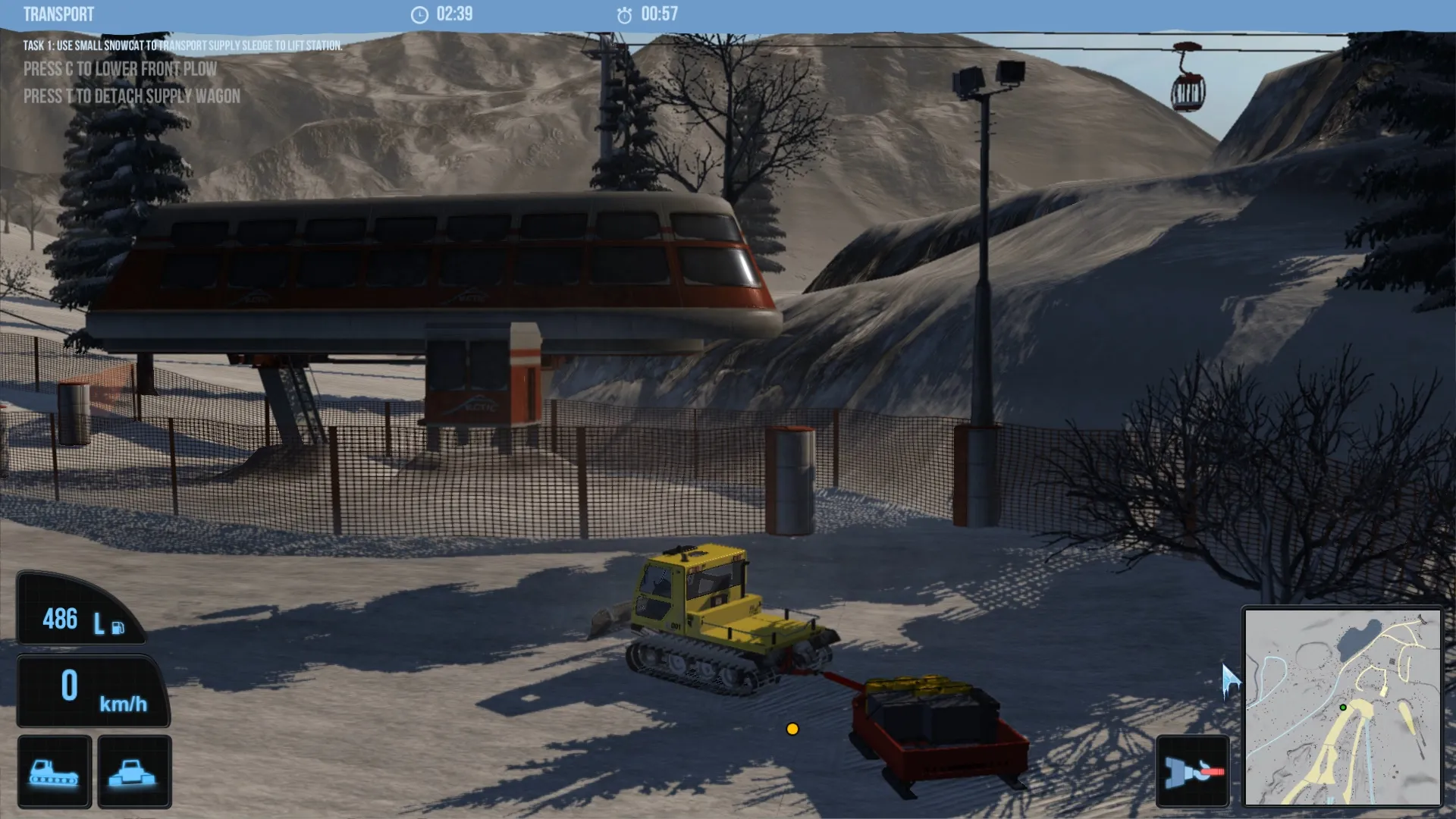 Snowcat Simulator: скриншот 1