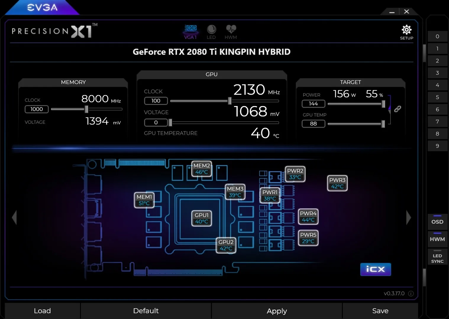 EVGA Precision X1: скриншот 2