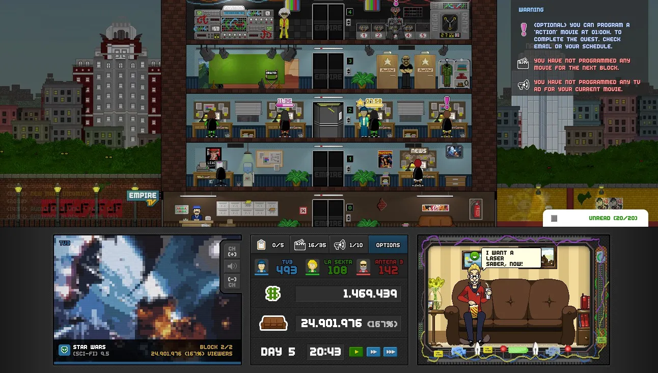 Empire TV Tycoon: скриншот 1