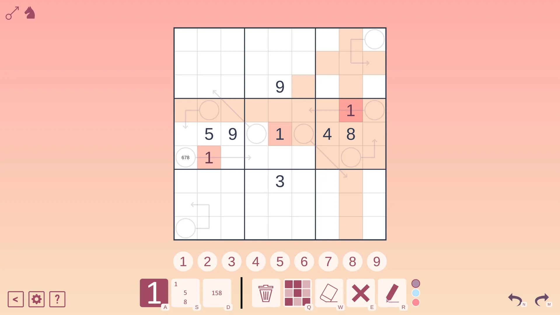 Arrow Sudoku: скриншот 3