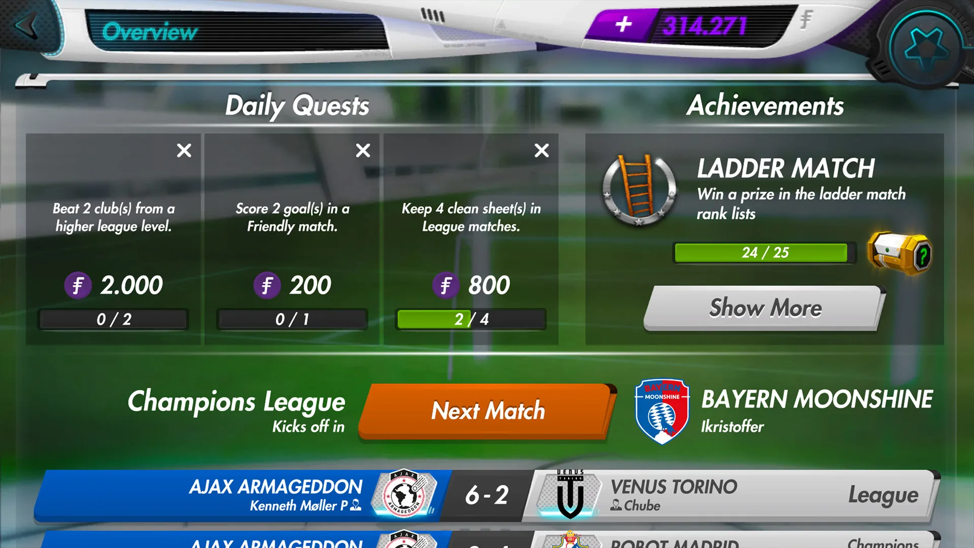 Futuball - Future Football Manager Game: скриншот 4