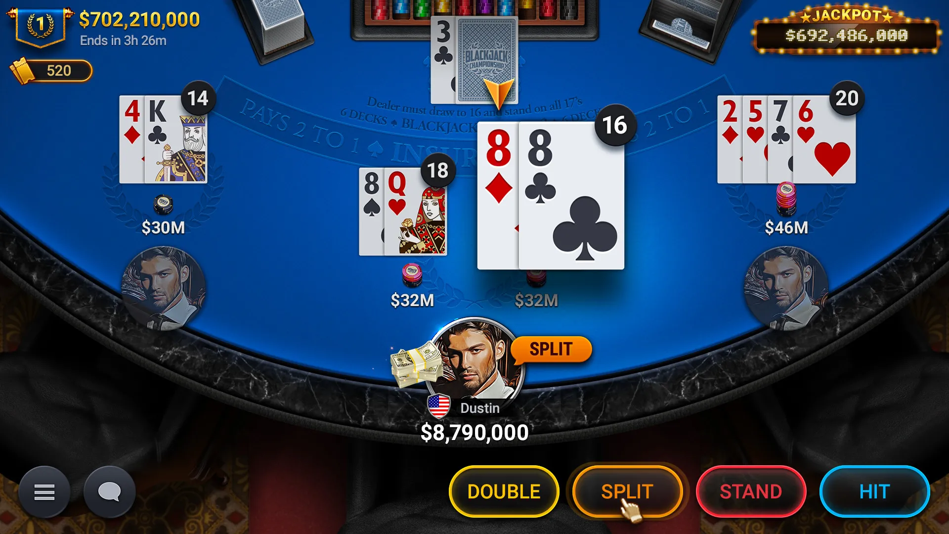 Blackjack Championship: скриншот 6