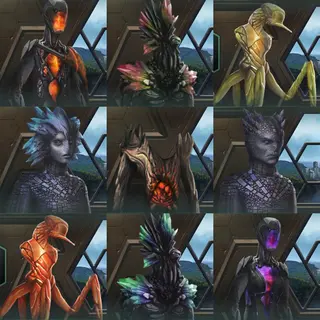 Animated Silicoid Portraits