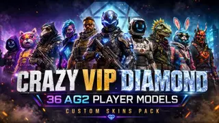CRAZY VIP Diamond — 36 AG2 Player Models