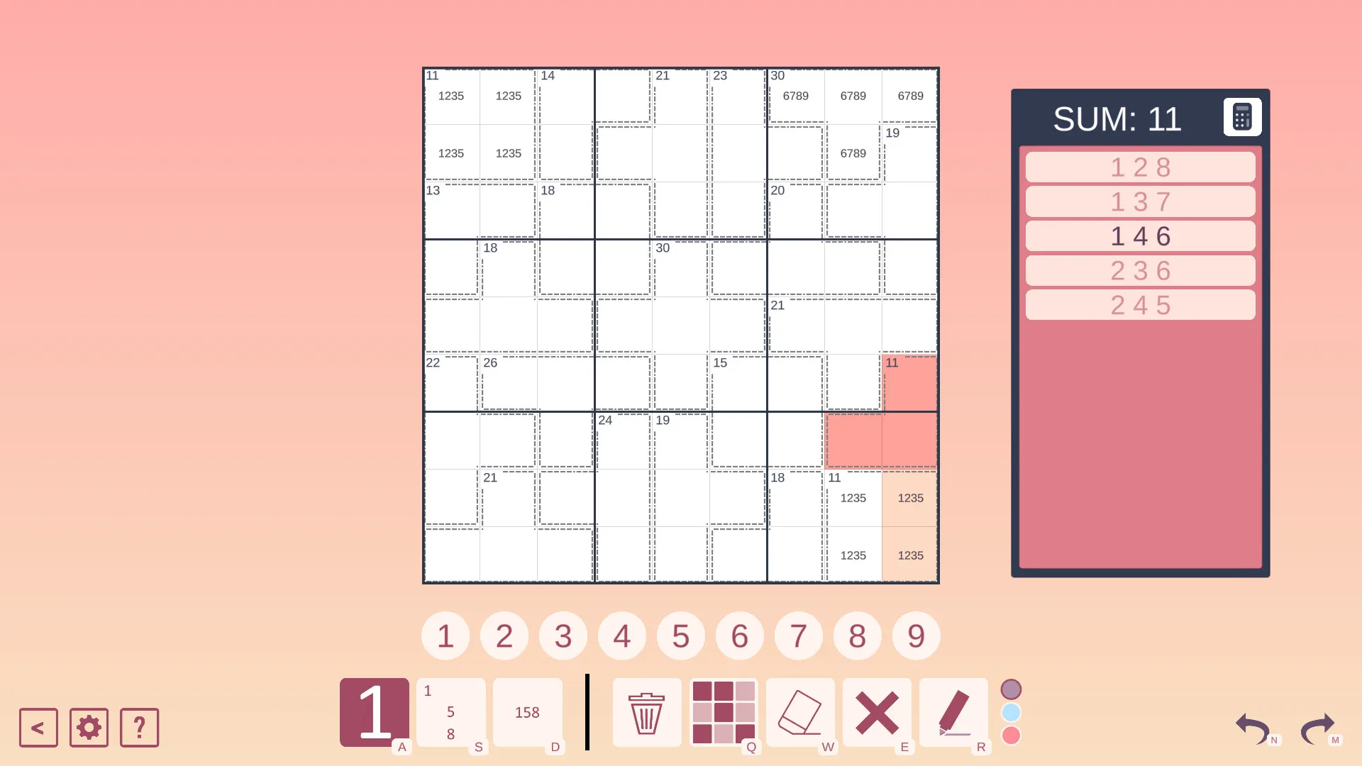 Killer Sudoku: скриншот 2